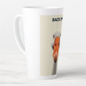 Back Off Goose – Lustiges Konfrontations-Tier Desi Milchtasse (Linke Ecke)