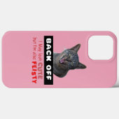 BACK OFF Niedliche Katze - Niedlich, aber lebhaft Case-Mate iPhone Hülle (Rückseite (Horizontal))