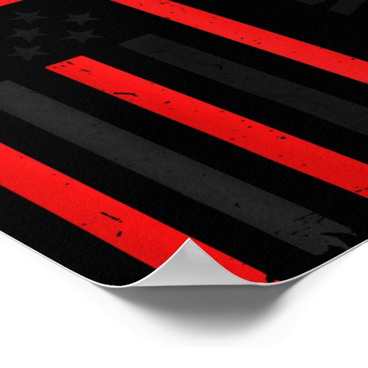 Back One Nation Under God American Flag Christian Poster (Ecke)