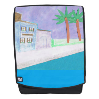 Back Pack mit karibischem Design Rucksack