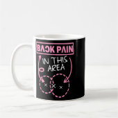 Back Pain In This Area Funny  Kaffeetasse (Links)