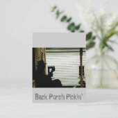Back Porch Pickin Postkarte (Stehend Vorderseite)