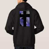 Back Print Hoodie Trend Abstrakt Lavendel Violet (Rückseite)