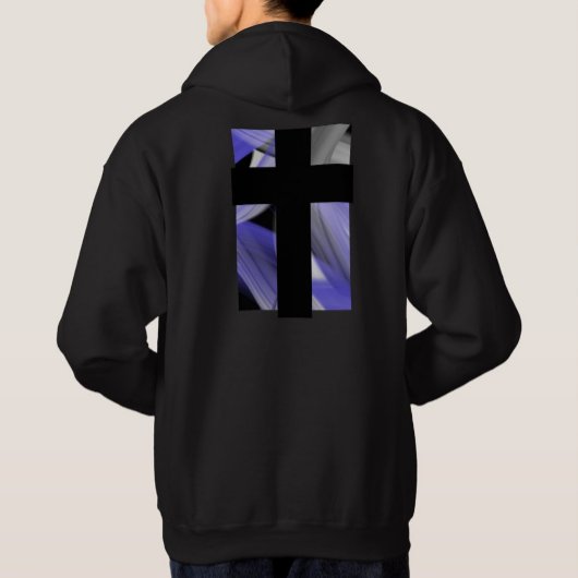 Back Print Hoodie Trend Abstrakt Lavendel Violet
