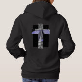 Back Print Hoodie Trend Abstrakt Lavendel Violet (Rückseite)