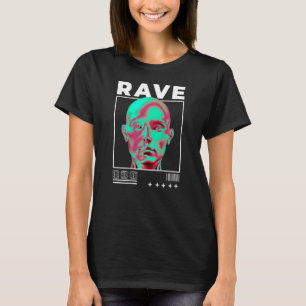 Back Print Rave High Tech Minimal Techno Hardtechn T-Shirt