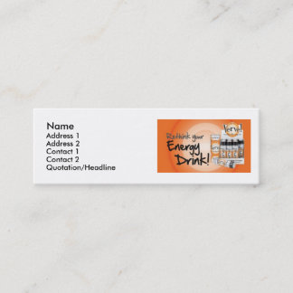 back_rethink, Name, Adresse 1, Adresse 2, Conta… Mini Visitenkarte
