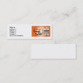 back_rethink, Name, Adresse 1, Adresse 2, Conta… Mini Visitenkarte (Vorne/Hinten)