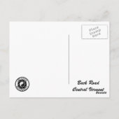 Back Road Vermont Postkarte (Rückseite)