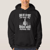 Back Spot Because The Bases Need Heroes Too Cheerl Hoodie (Vorderseite)