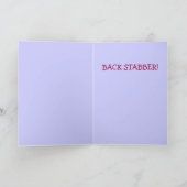 Back Stabber Karte (Innenseite)