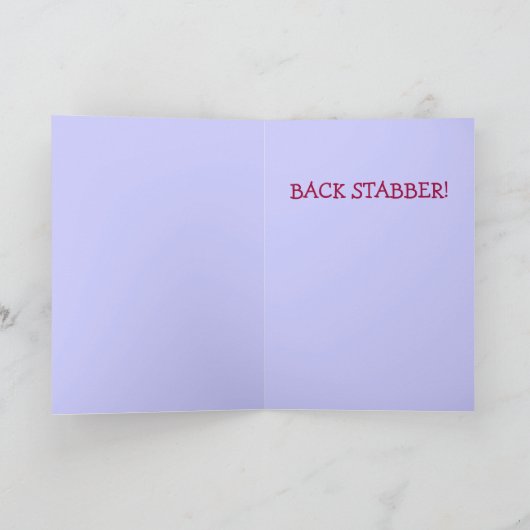 Back Stabber Karte (Innenseite)