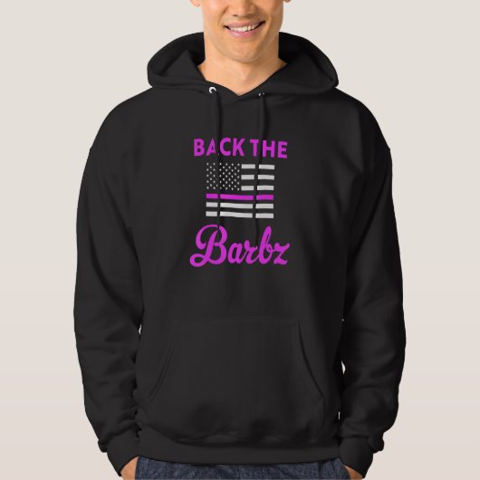 Back The Barbz Flag Liebe Barbs Loyal Fan 1 Hoodie (Vorderseite)