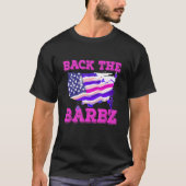 Back the Barbz Liebe American Flag Supporter T-Shirt (Vorderseite)