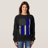 Back the blue Police Sweatshirt (Vorne ganz)