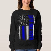 Back the blue Police Sweatshirt (Vorderseite)