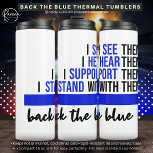Back the Blue Thermobecher Thermosbecher