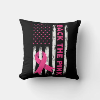 Back The Pink Breast Cancer Awareness T - Shirt62 Kissen