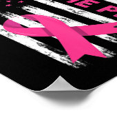 Back The Pink Breast Cancer Awareness T - Shirt62 Poster (Ecke)