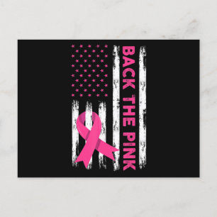 Back The Pink Breast Cancer Awareness T - Shirt62 Postkarte