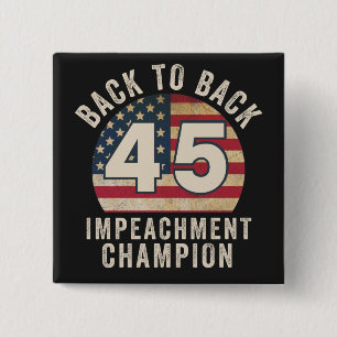 Back-to-Back-Impeachment-Champ-Amerikanische-Flagg Button