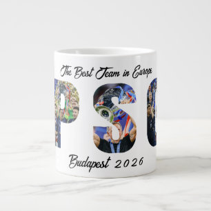 Back-to-Back-Meister Personalisiertes Paris PSG Jumbo-Tasse