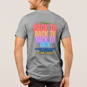 Back to back to back to back Best Of WinnerT-Shirt Tri-Blend Shirt (Rückseite)