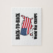 Back-to-Back WW Champs, USA Shape Puzzle (Vertikal)