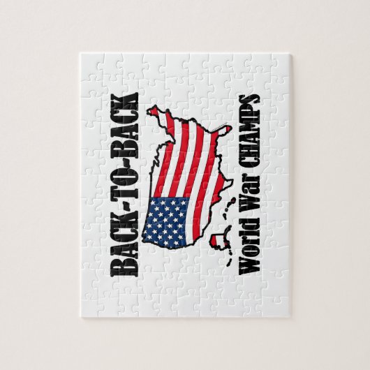 Back-to-Back WW Champs, USA Shape Puzzle (Vertikal)