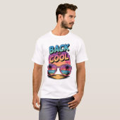 Back to Cool Retro Sunset Design – 80’s Inspired  T-Shirt (Vorne ganz)