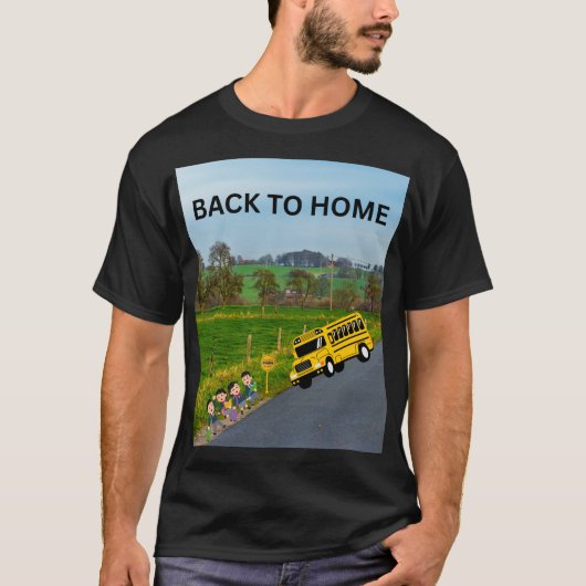 BACK TO HOME SCHOOL BUS T-Shirt (Vorderseite)