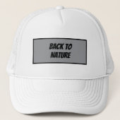 "Back to Nature Mode Truckerkappe (Vorderseite)