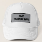 "Back to Nature Mode Truckerkappe (Vorderseite)