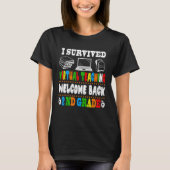 Back To School 2nd Grade I Survived Virtual Teachi T-Shirt (Vorderseite)