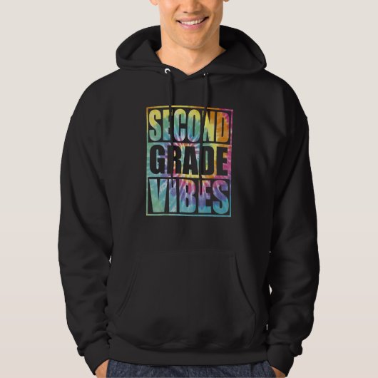Back To School 2nd Grade Vibes Second Grade Teache Hoodie (Vorderseite)