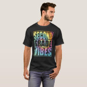 Back To School 2nd Grade Vibes Second Grade Teache T-Shirt (Vorne ganz)
