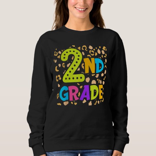 Back To School 2nd Second Grade Teacher Student Ki Sweatshirt (Vorderseite)