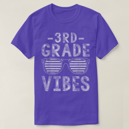 Back To School 3rd Grad Vibes Third Grad Teacher T-Shirt (Design vorne)