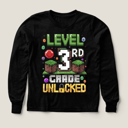 Back to School 3rd Grade Boys Gamer (Design Vorderseite)