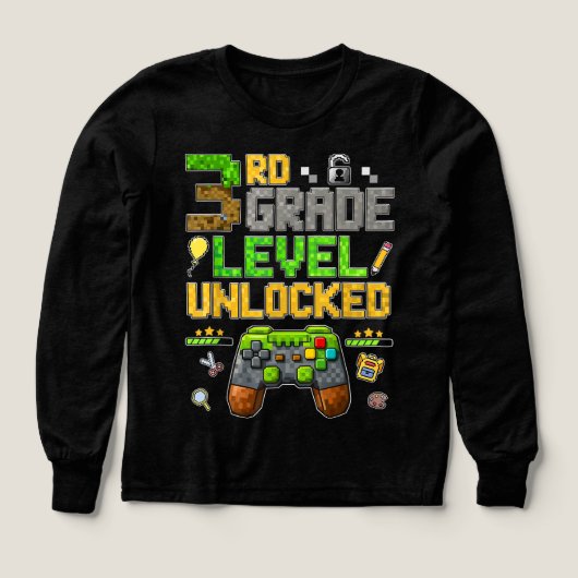 Back to School 3rd Grade Boys Gamer (Design Vorderseite)