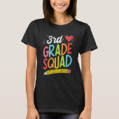 Back To School 3rd Grade Squad Third Grade Teacher T-Shirt (Vorderseite)