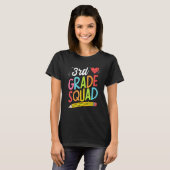 Back To School 3rd Grade Squad Third Grade Teacher T-Shirt (Vorne ganz)