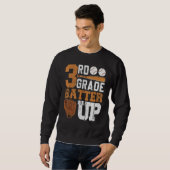 Back To School 3rd Grade Students Baseball Batter Sweatshirt (Vorne ganz)
