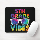 Back To School 5th Grad Vibes Tie Dye Fifth Grad Mousepad (Mit Mouse)
