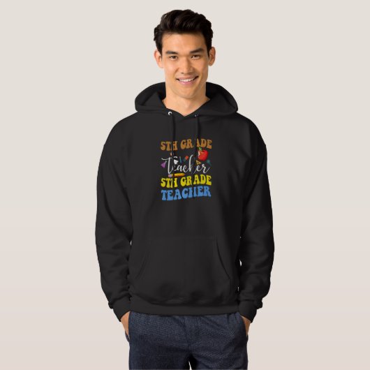 Back To School 5th Grade Teacher Fifth Grade Teach Hoodie (Vorne ganz)