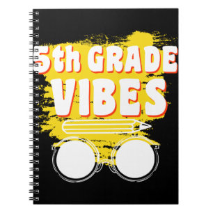 Back To School 5th Grade Vibes Shirt First Day Kid Notizblock