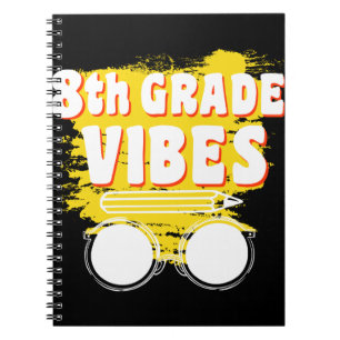 Back To School 8th Grad Vibes Shirt First Day Kid Notizblock