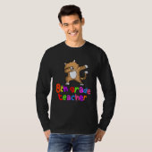 Back to School  8th Grade Teacher Dabbing Cat Dab T-Shirt (Vorne ganz)