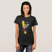 Back To School Astronaut Pencil Rocket Space Funny T-Shirt (Vorne ganz)