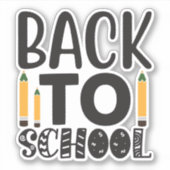 Back to School Aufkleber (Vorderseite)